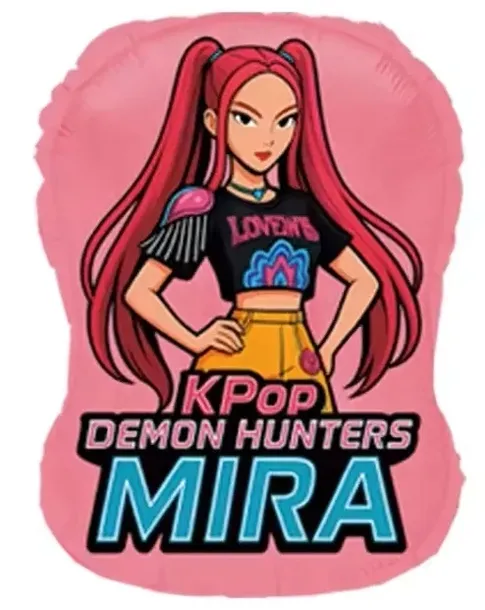 Balon Foliowy Kpop Demon Hunters Huntrix MIRA 48 cm na Urodziny SMI1