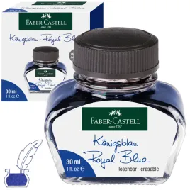 faber-castell-atrament-tusz-do-piora-wiecznego-wymazywalny-30-ml-niebieski
