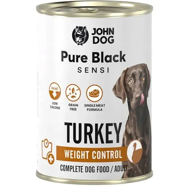 John Dog Pure Black Weight Control Turkey Light Indyk 400g