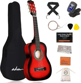gitara-dla-dzieci-klasyczna-rozmiar-1-4-adm-czerwona