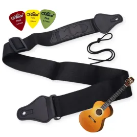 pasek-do-gitary-pas-gitarowy-z-uchwytami-na-kosyki-czarny-tasma-3-kostki