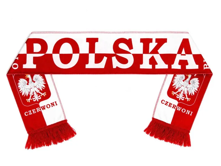 Szalik kibica POLSKA BIAŁO-CZERWONI – dwustronny, lekki, letni