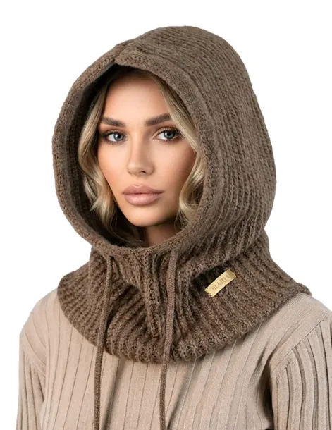 Modny kaptur zimowy balaklawa damska zimowa balaclava fango