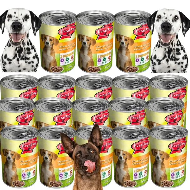 KARMA MOKRA dla PSA EVRA mix smaków 24 x 415 puszka 9,96 kg