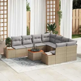 zestaw-sof-na-ogrod-z-poduszka-9-pcs-bezowy-polirattan