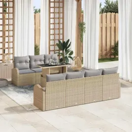zestaw-sof-na-ogrod-z-poduszka-8-pcs-bezowy-polirattan