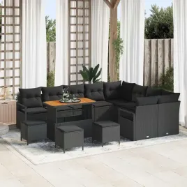 zestaw-sof-na-ogrod-z-poduszka-13-pcs-czarny-polirattan