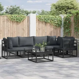 zestaw-sof-na-ogrod-z-poduszka-5-pcs-czarny-aluminium