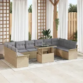 zestaw-sof-na-ogrod-z-poduszka-11-pcs-bezowy-polirattan
