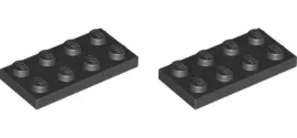lego-plytka-2x4-3020-302026-czarny-2-szt