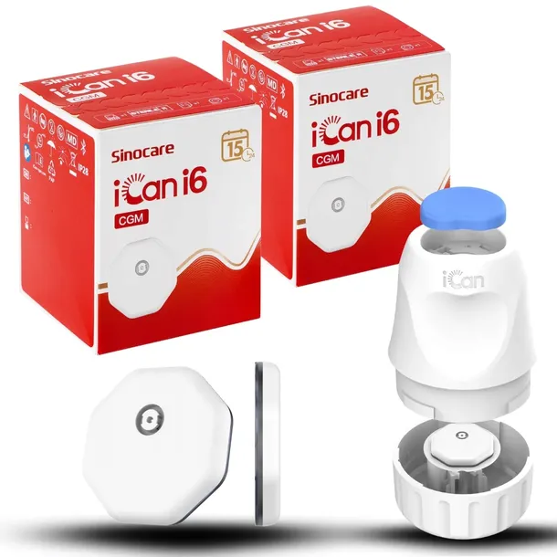 iCan i6 System CGM do ciągłego monitorowania glikemii. Precyzyjny system x2
