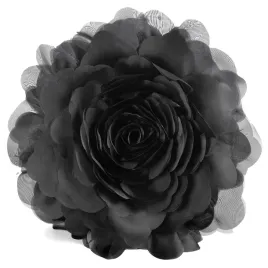 poszewka-na-poduszke-okragla-40-cm-czarna-roza-3d-flores