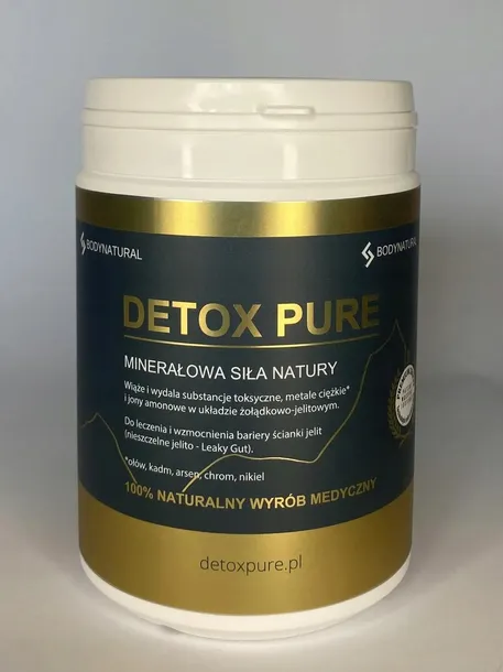 Zeolit Detox Pure detoks oczyszczanie proszek Bodynatural 400 g