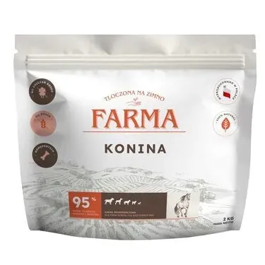 Karma sucha dla psa Farma Konina 2 kg