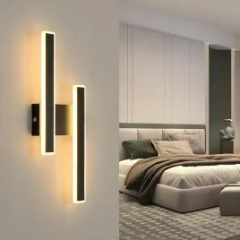 lampa-scienna-kinkiet-led-czarna-nowoczesna-korytarz-do-salonu-3000k
