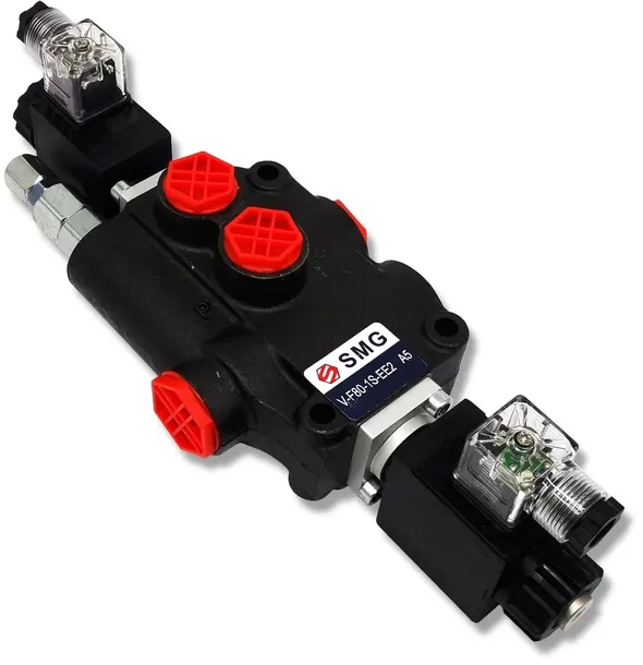 ROZDZIELACZ HYDRAULICZNY ELEKTRYCZNY 1 SEKCYJNY 80L 12V [3256]