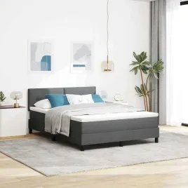 lozko-boxspring-z-materacem-i-led-szare-160x200-cm