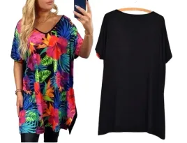 luzna-kobieca-tunika-bluzka-plus-size-v-dekolt-xl-xxl-rozne-wzory-mix