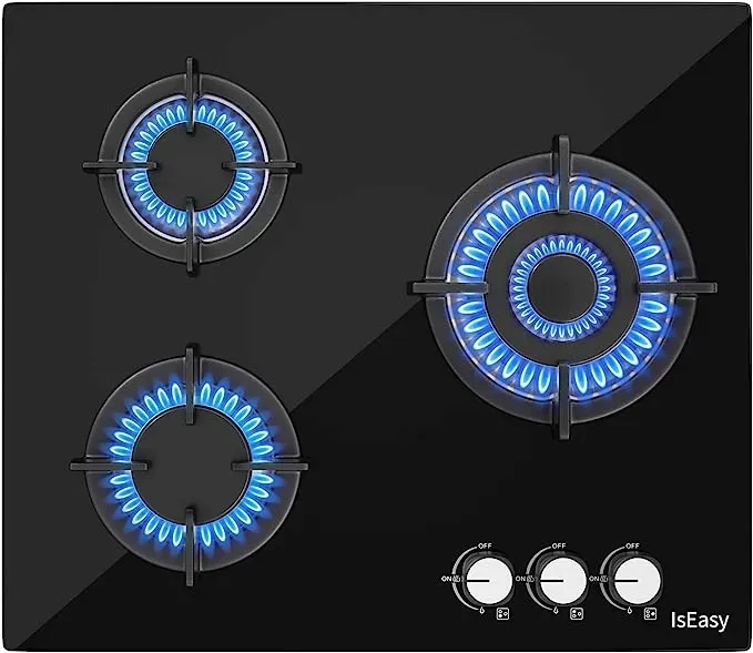 IsEasy Glass Gas Hob 3 palniki gaz ziemny/propan 60cm