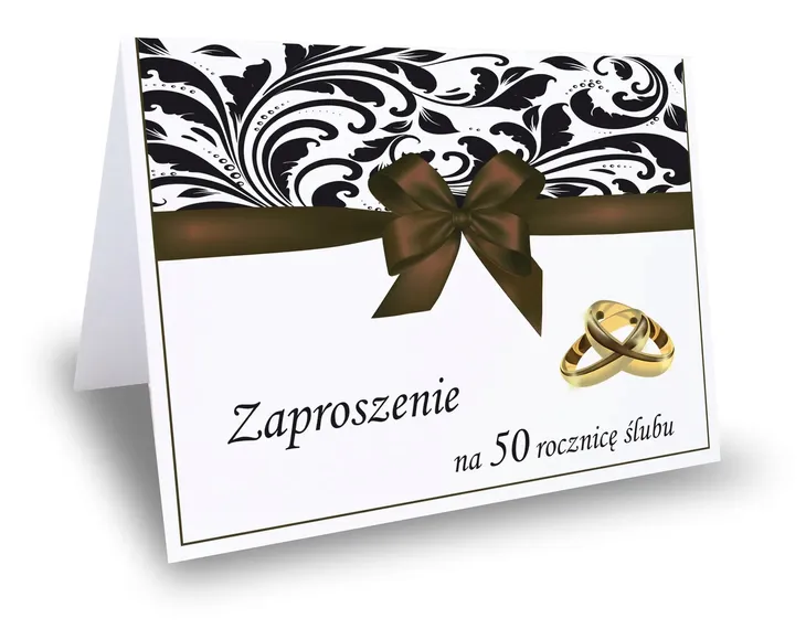 Zaproszenie zaproszenia na 25 40 50 rocznicę ślubu RWK