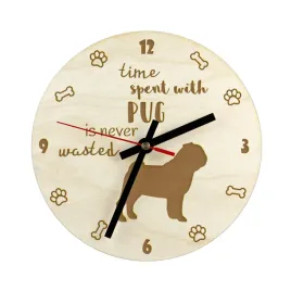 mops-pug-carlin-zegar-z-psem-drewniany-zegar-z-grawerem-personalizowa
