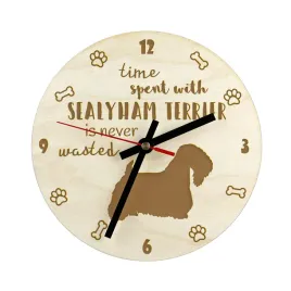 sealyham-terrier-zegar-z-psem-drewniany-zegar-z-grawerem-personalizowan