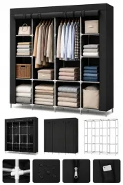 duza-szafa-materialowa-tekstylna-skladana-na-ubrania-ciuchy-175x45x170cm