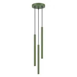 lampa-wiszaca-sollux-arche-3p-zielona-oliwka-g9-3-punktowa-metalowa-okragla