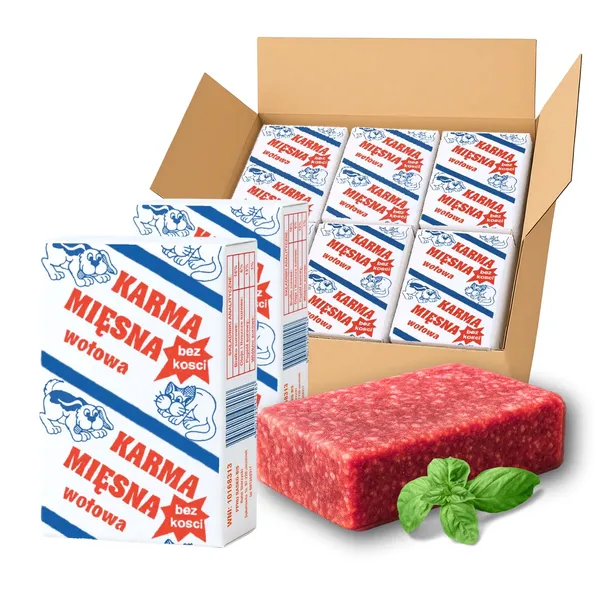 MIĘSO MROŻONE dla psa PREMIUM wołowe 10kg BARF surowe karma mokra wołowina