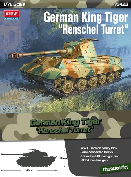 Academy 13423 German King Tiger Henschel Turret 1:72