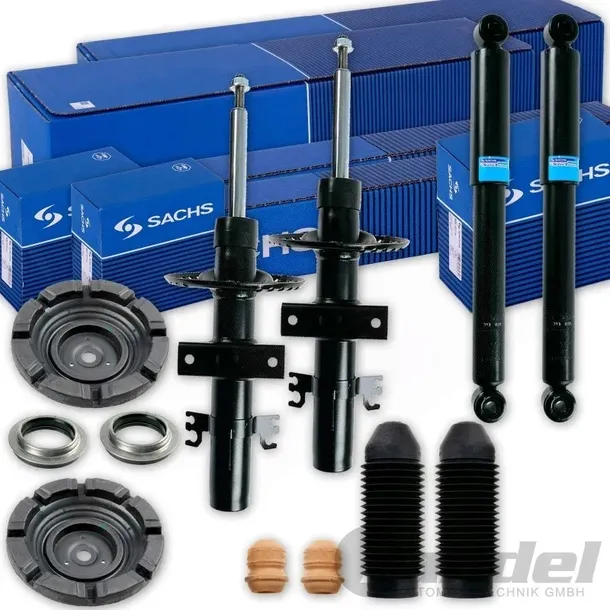 SACHS AMORTYZATORY ZESTAW PRZOD TYL VW TRANSPORTER T5 RE