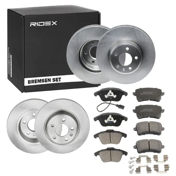 ZESTAW 4X TARCZE + KLOCKI PRZOD + TYL AUDI A4 B8 A5 Q5