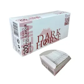 gilzy-papierosowe-dark-horse-slim-210szt-super-cienkie-biale-tutki-64-mm