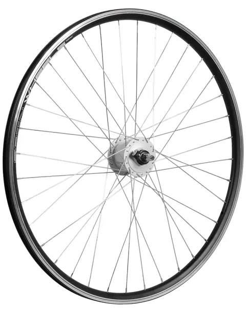 Koło rowerowe przód 28 cali przednie Prądnica Shimano 3W Czarne Stożkowe