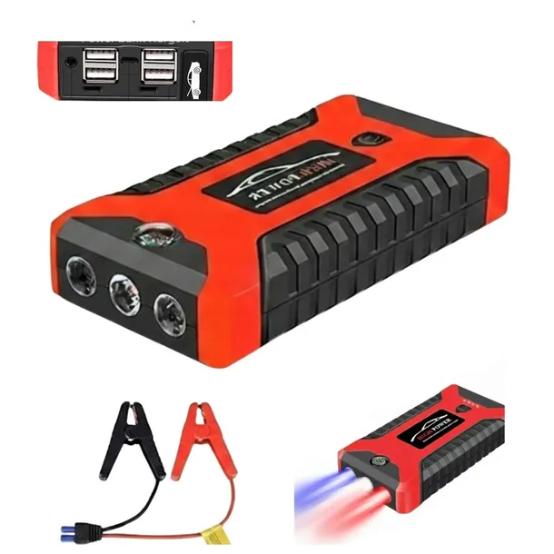 Rozrusznik samochodowy starter Power Bank urządzenie rozruchowe 98000 mAh