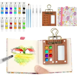 zestaw-akwareli-podrozny-12-farb-paleta-drewniana-i-szkicownik-rozowy