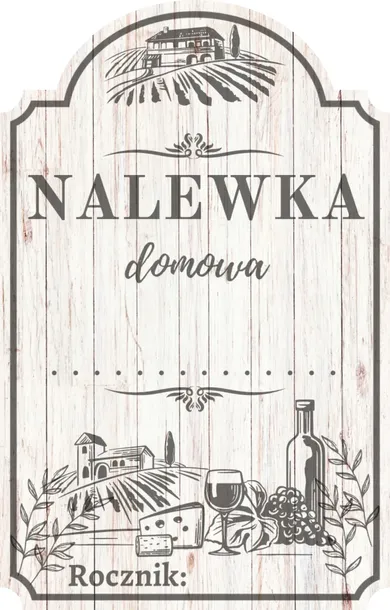 Etykiety na nalewki domowe - zestaw naklejek na butelki