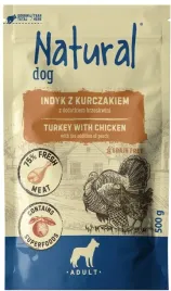 karma-mokra-dla-psa-natural-indyk-z-kurczakiem-i-brzoskwinia-500-g