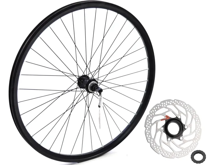 KOŁO ROWEROWE PRZEDNIE PRZÓD 29 CALI STOŻKOWE CENTERLOCK SHIMANO + TARCZA