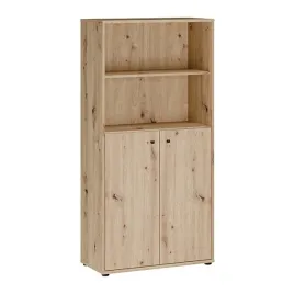 regal-archbox-na-ksiazki-z-zamykana-szafka-t2kr421-d78-dab-artisan-forte