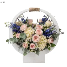bialy-okragly-kosz-do-kompozycji-nagrobna-dekoracja-ozdoba-40-cm