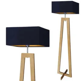 lampa-stojaca-podlogowa-granatowa-zlota-drewniana-led-e27-z-abazurem-modna