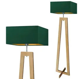 lampa-stojaca-podlogowa-zielona-drewniana-led-e27-z-abazurem-nowoczesna