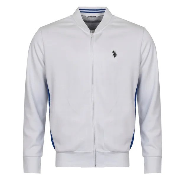 Bluza Męska US Polo Assn 11C020 Biała Rozpinana na zamek L