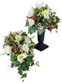 stroik-na-grob-komplet-nagrobny-bukiet-magnolie-stokrotki-67-cm