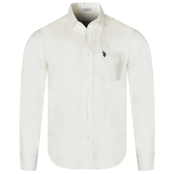 Koszula Męska U.S. POLO ASSN. MUP3569 Biała Granatowe logo M