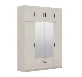 kaszmir-bez-piaskowy-szafa-z-nadstawka-176cm-4-drzwiowa-rumba-lp