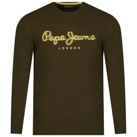 longsleeve-pepe-jeans-logo-pm509882-zielony