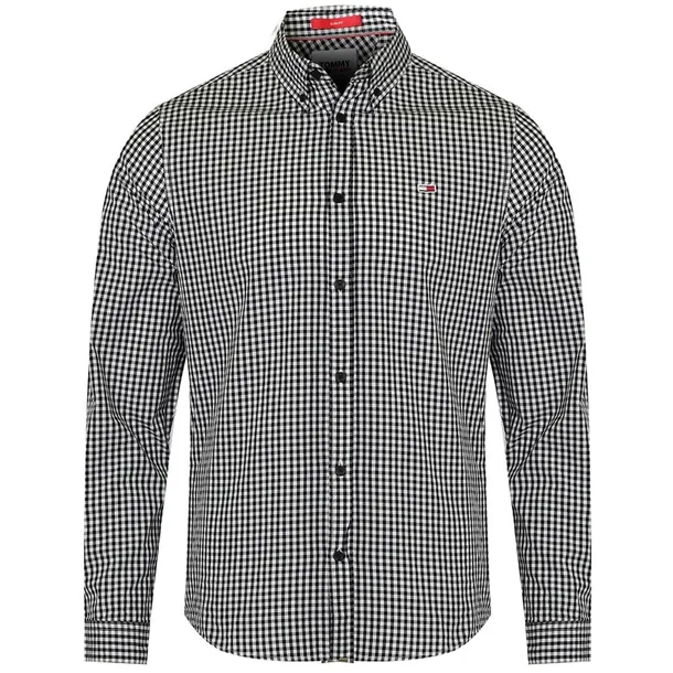 Koszula Męska TOMMY JEANS Tartan DM0DM13041 CBK Czarna L