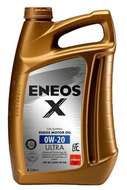 Japoński olej ENEOS X Ultra 0w20 4L - HYBRID (HEV) Plug-in (PHEV) GF-6A